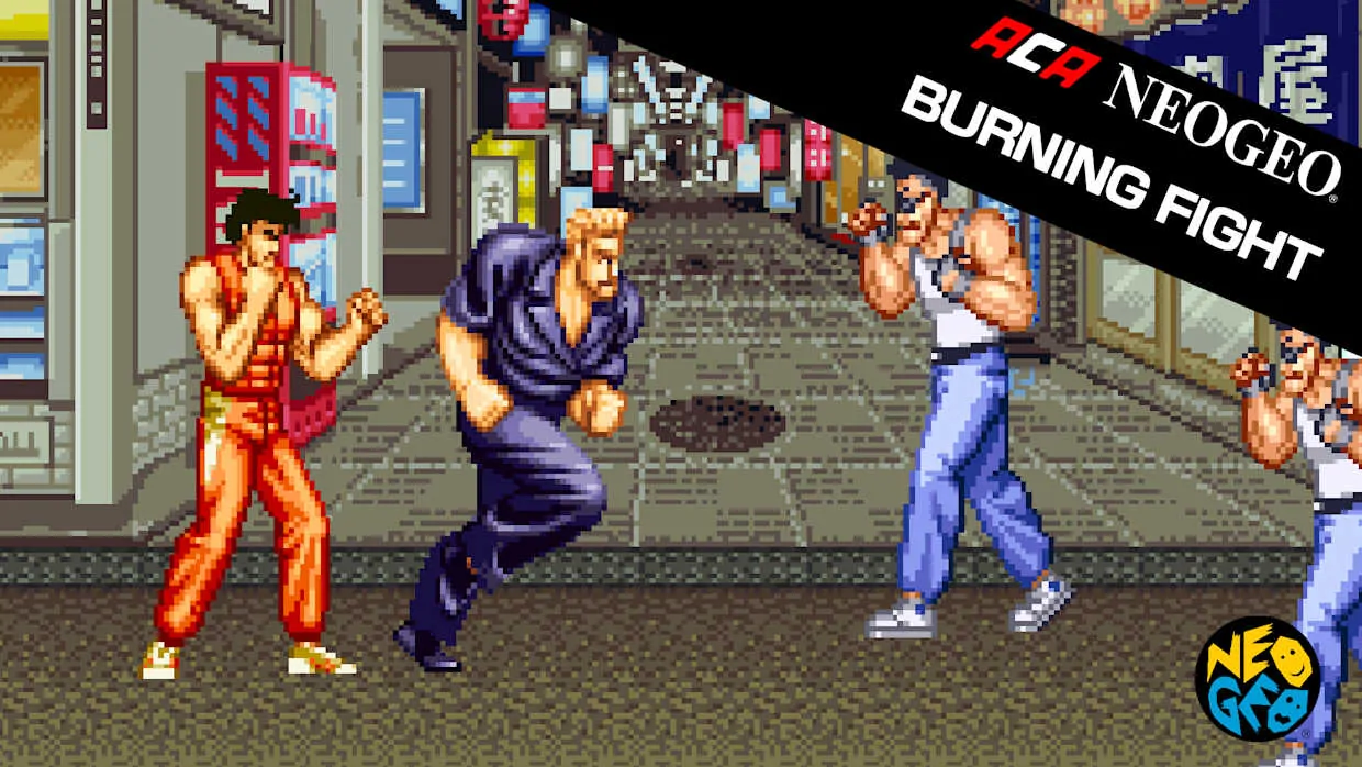 ACA NEOGEO BURNING FIGHT official Nintendo Switch banner