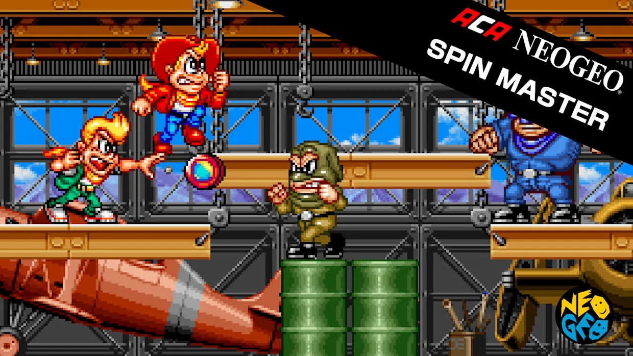 ACA NEOGEO SPIN MASTER official Nintendo Switch banner