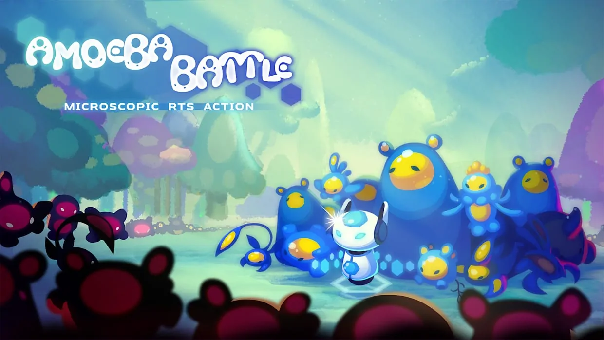 Amoeba Battle - Microscopic RTS Action official Nintendo Switch banner