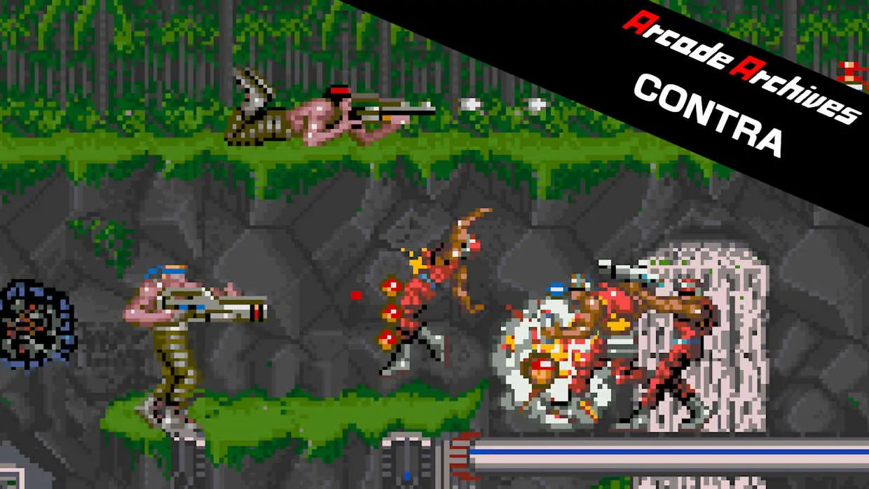 Arcade Archives CONTRA official Nintendo Switch banner