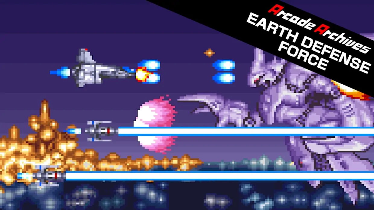 Arcade Archives EARTH DEFENSE FORCE official Nintendo Switch banner