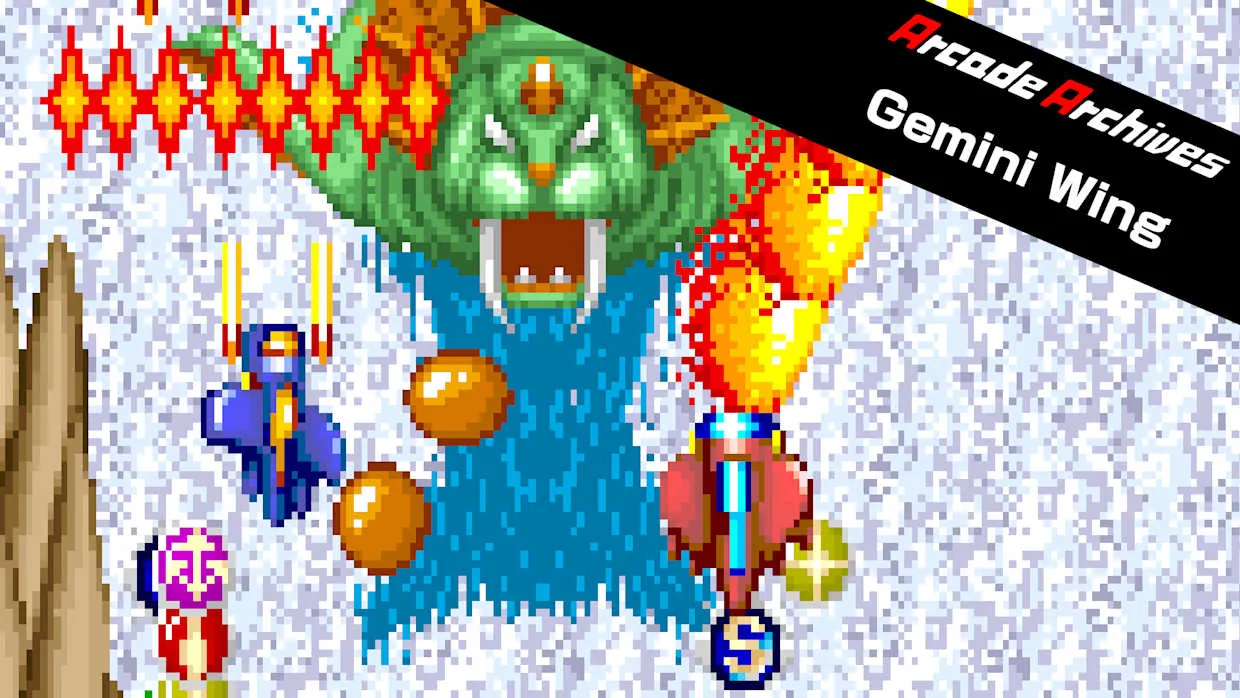 Arcade Archives Gemini Wing official Nintendo Switch banner