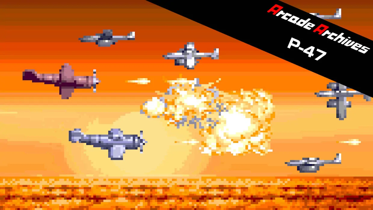 Arcade Archives P-47 official Nintendo Switch banner