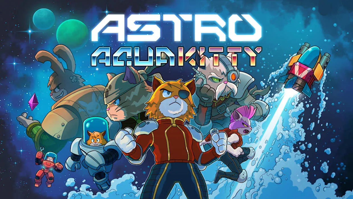 Astro Aqua Kitty official Nintendo Switch banner