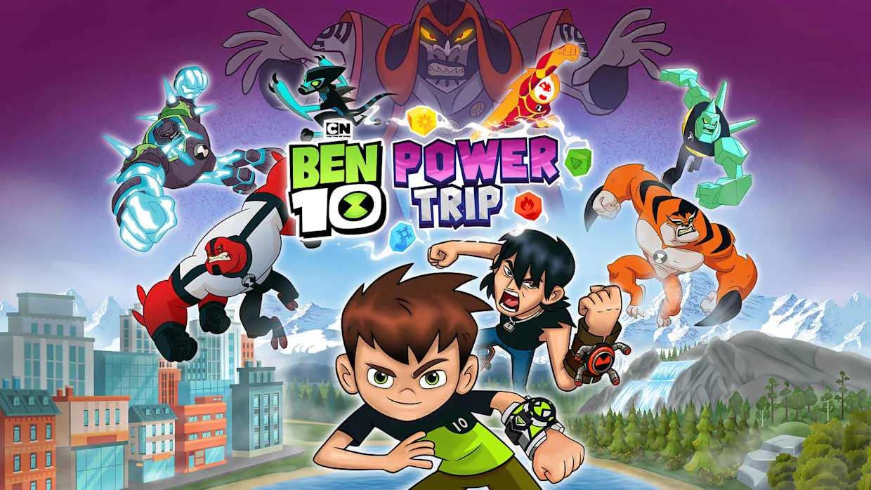 Ben 10 Power Trip! official Nintendo Switch banner