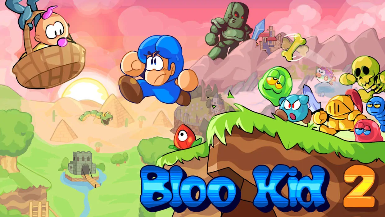 Bloo Kid 2 official Nintendo Switch banner
