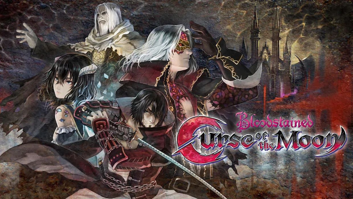 Bloodstained Curse of the Moon official Nintendo Switch banner