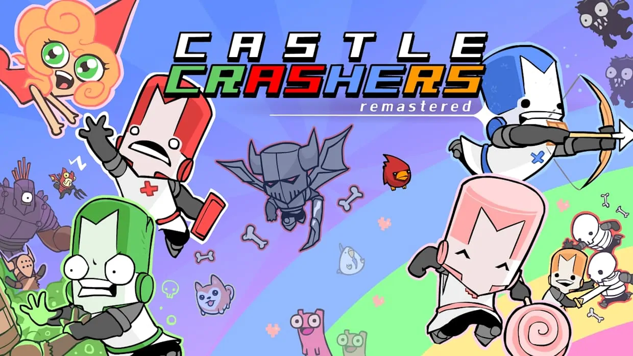 castle crashers remastered official Nintendo Switch banner