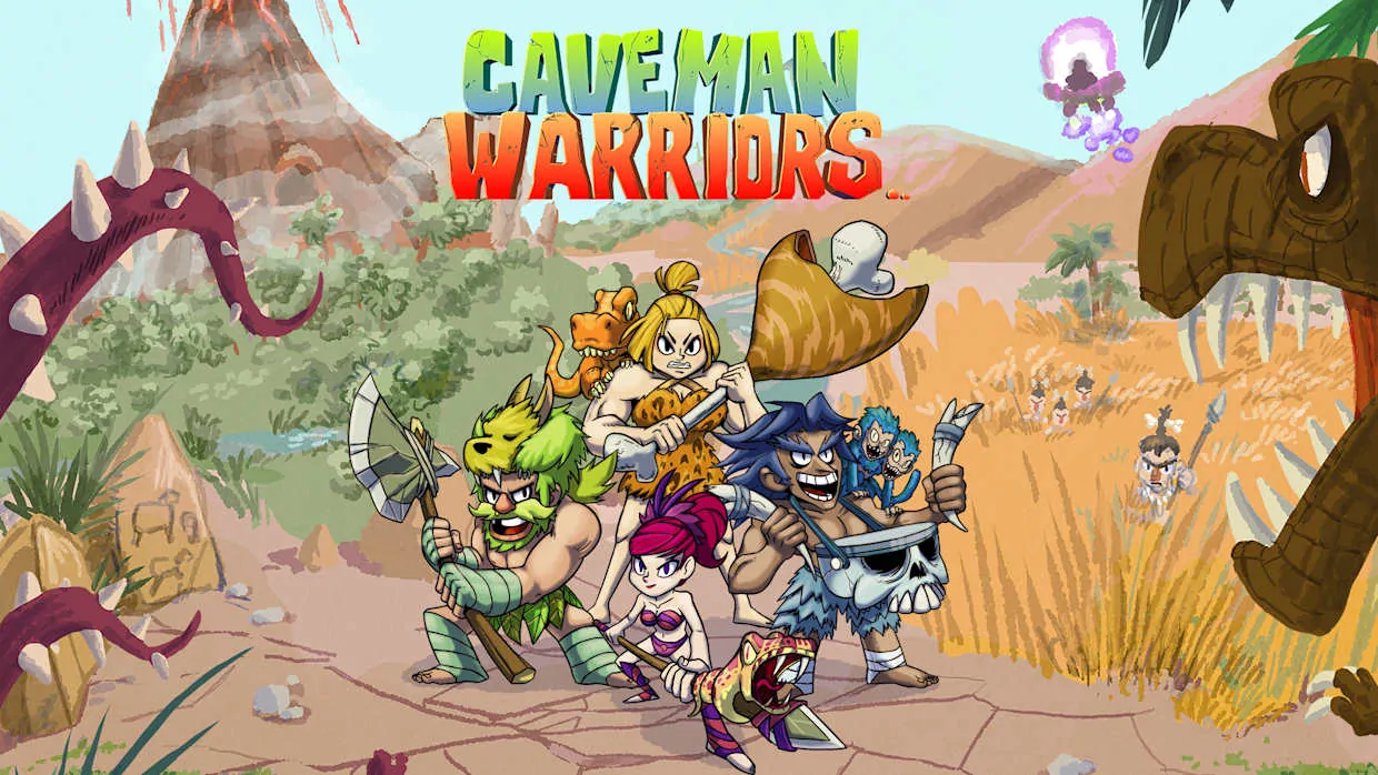 Caveman Warriors official Nintendo Switch banner