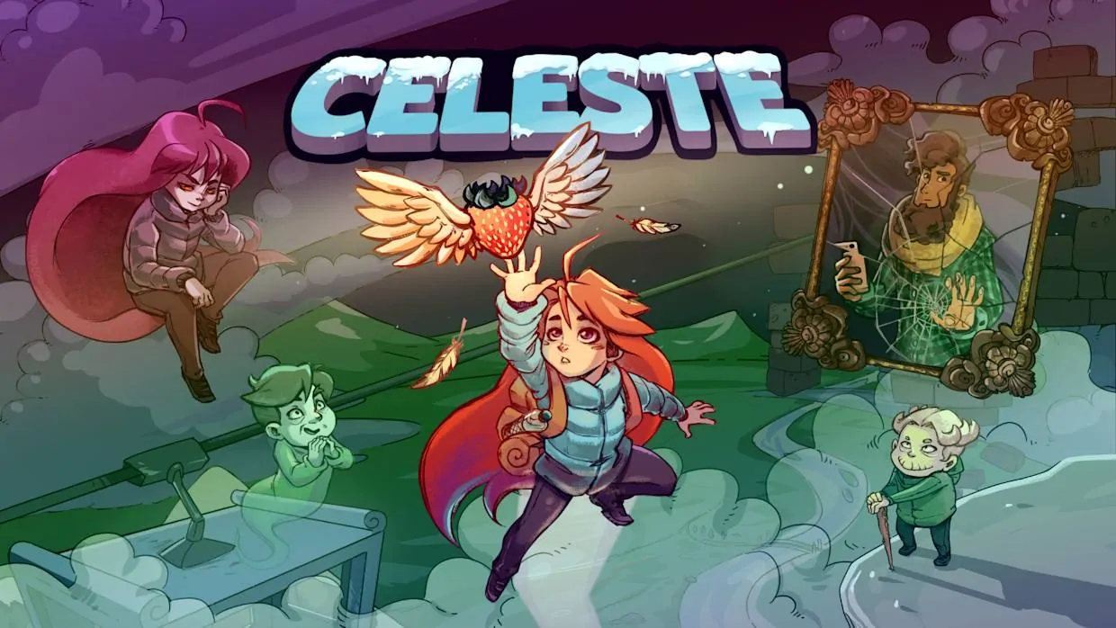 Celeste official Nintendo Switch banner