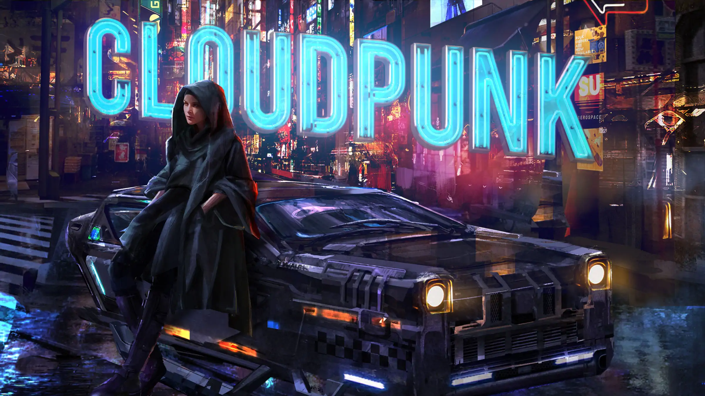 Cloudpunk official Nintendo Switch banner
