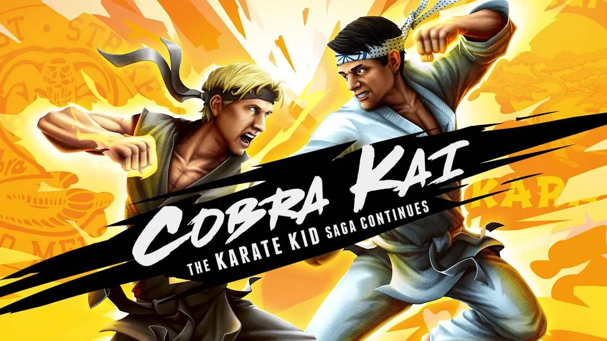 Cobra Kai The Karate Kid Saga Continues official Nintendo Switch banner