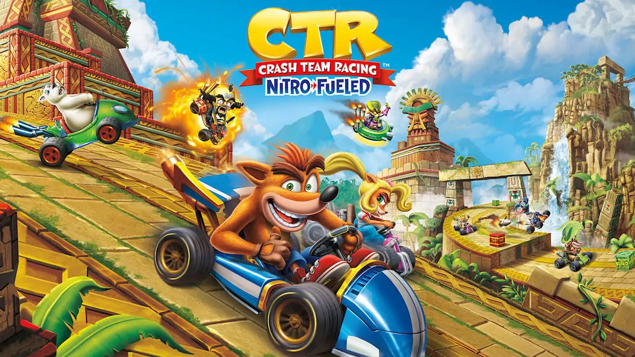 Crash Team Racing Nitro Fueled official Nintendo Switch banner
