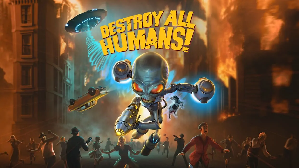 Destroy All Humans! official Nintendo Switch banner