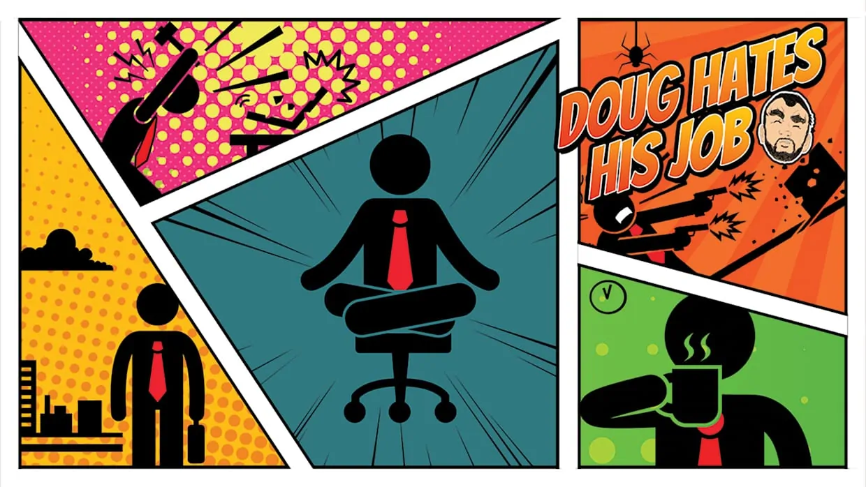 Doug Hates His Job official Nintendo Switch banner