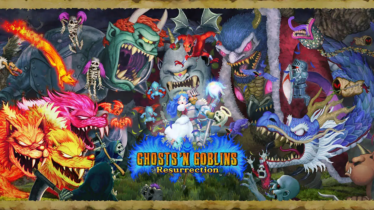 Ghosts n Goblins Resurrection official Nintendo Switch banner
