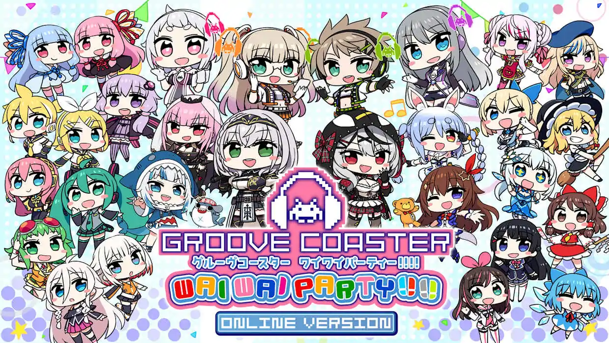 GROOVE COASTER WAI WAI PARTY official Nintendo Switch banner