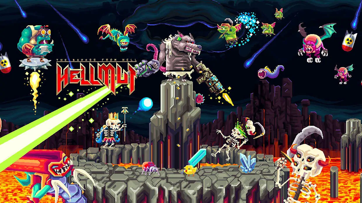 Hellmut The Badass from Hell official Nintendo Switch banner