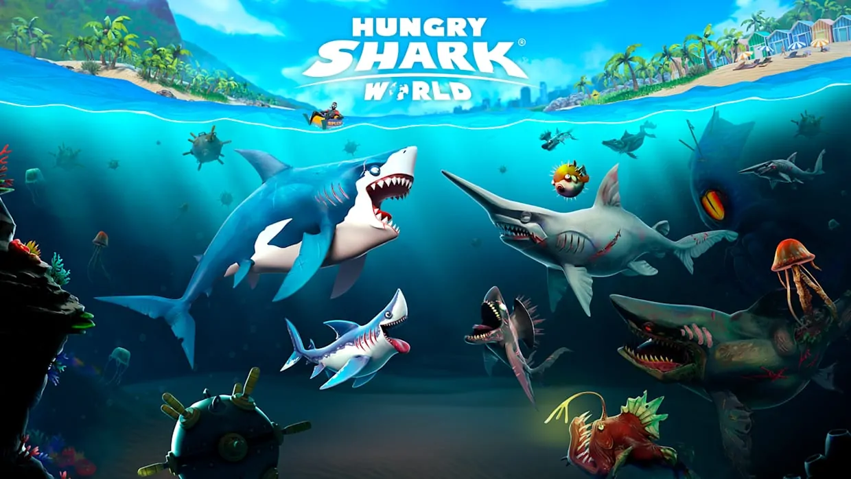 Hungry Shark World official Nintendo Switch banner