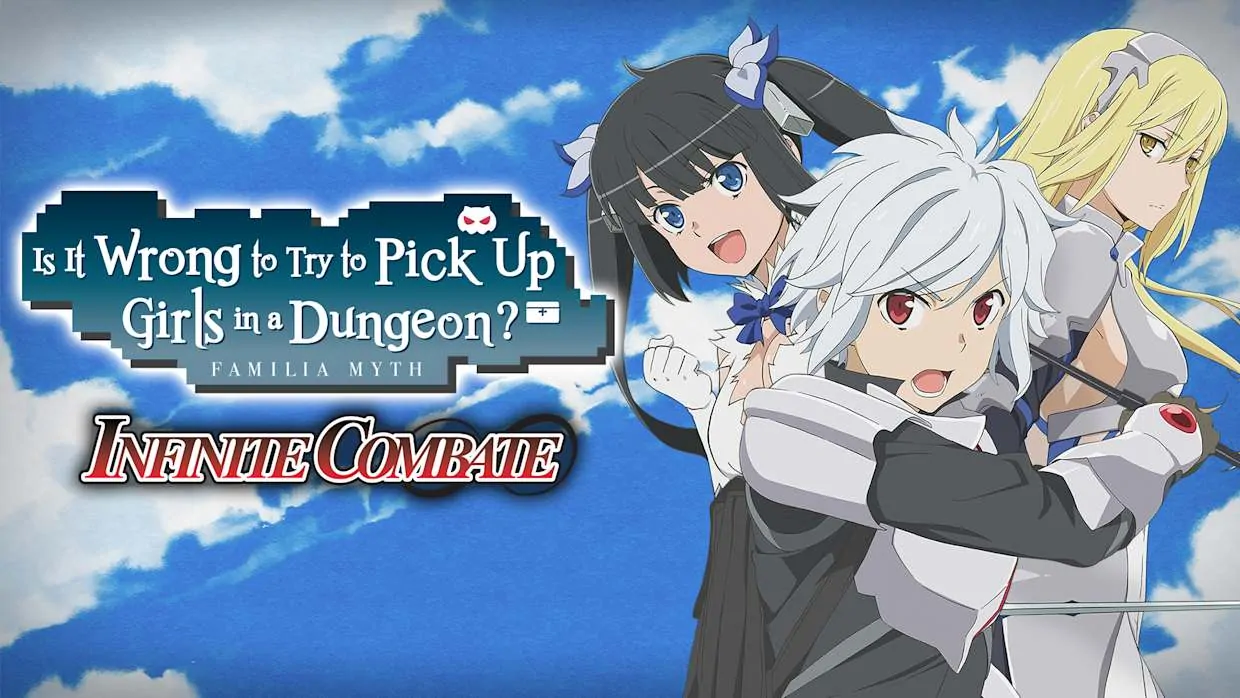 Is It Wrong to Try to Pick Up Girls in a Dungeon Familia Myth Infinite Combate official Nintendo Switch banner