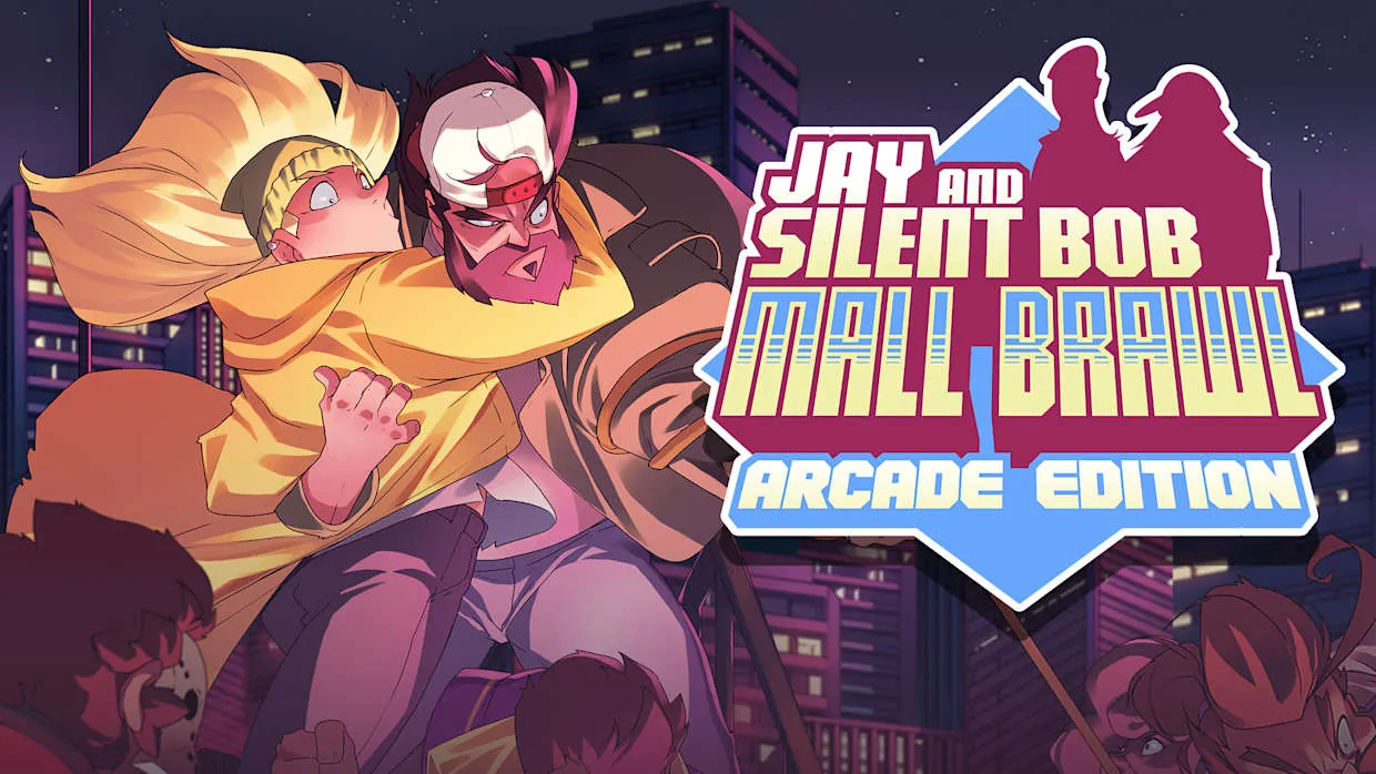Jay and Silent Bob Mall Brawl official Nintendo Switch banner