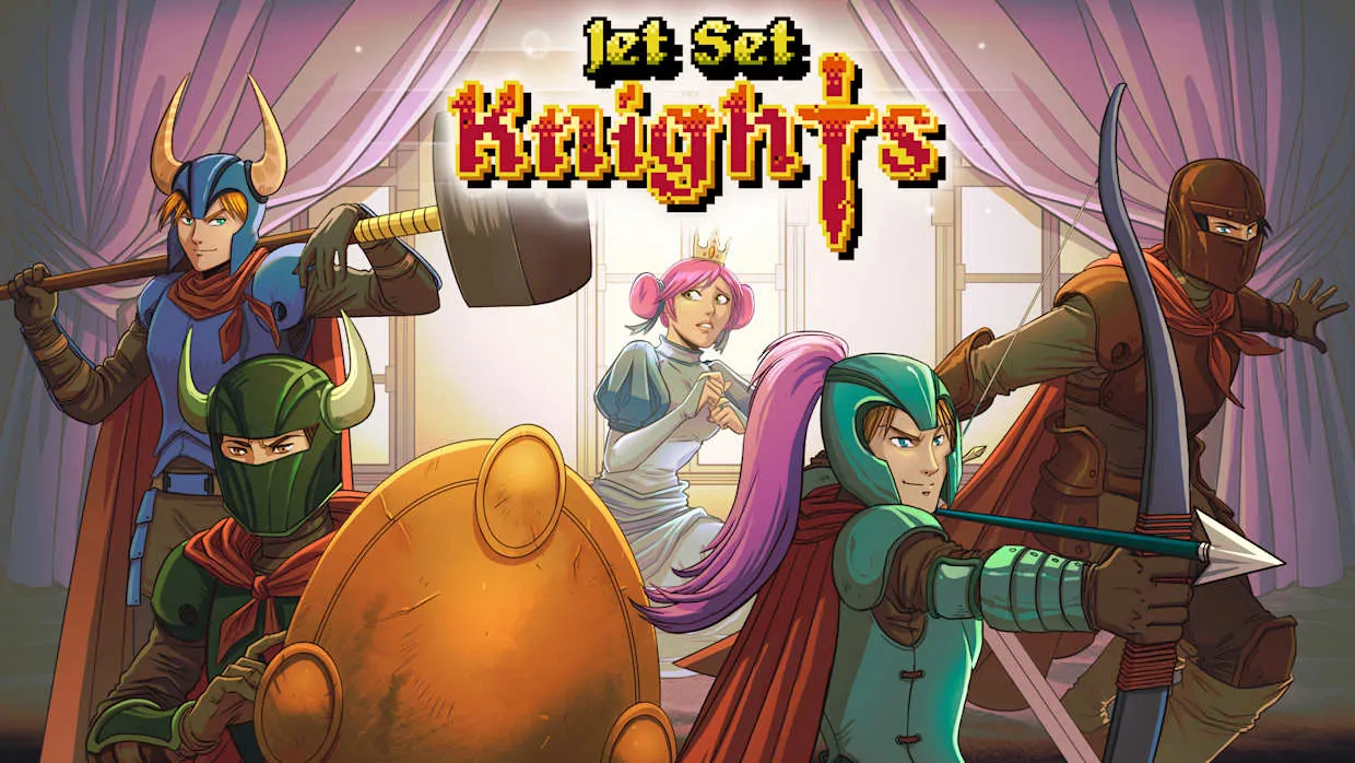 Jet Set Knights official Nintendo Switch banner