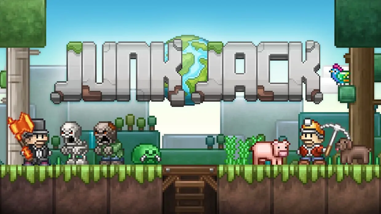 Junk Jack official Nintendo Switch banner