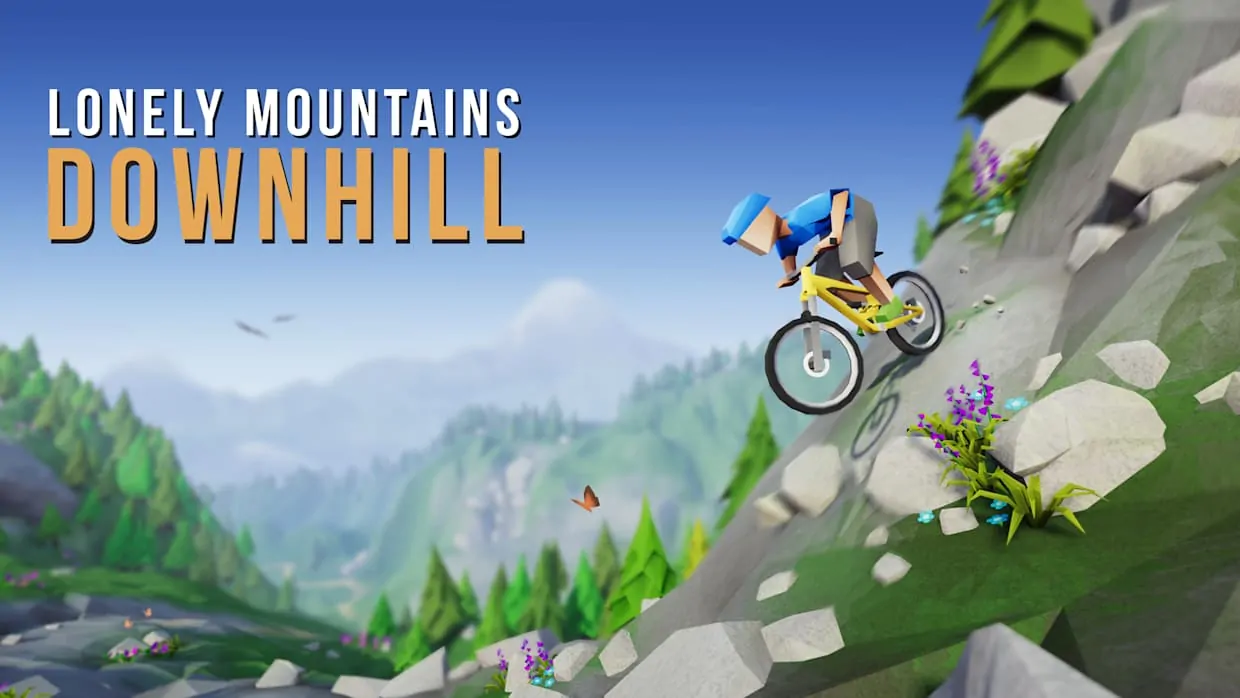 Lonely Mountains Downhill official Nintendo Switch banner