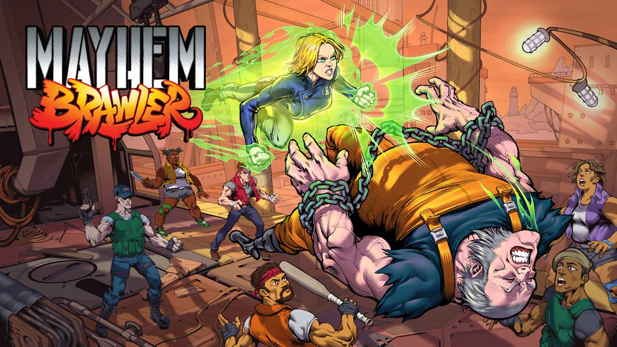 Mayhem Brawler official Nintendo Switch banner