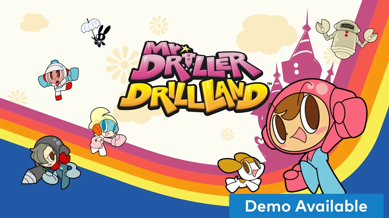 Mr. DRILLER DrillLand official Nintendo Switch banner