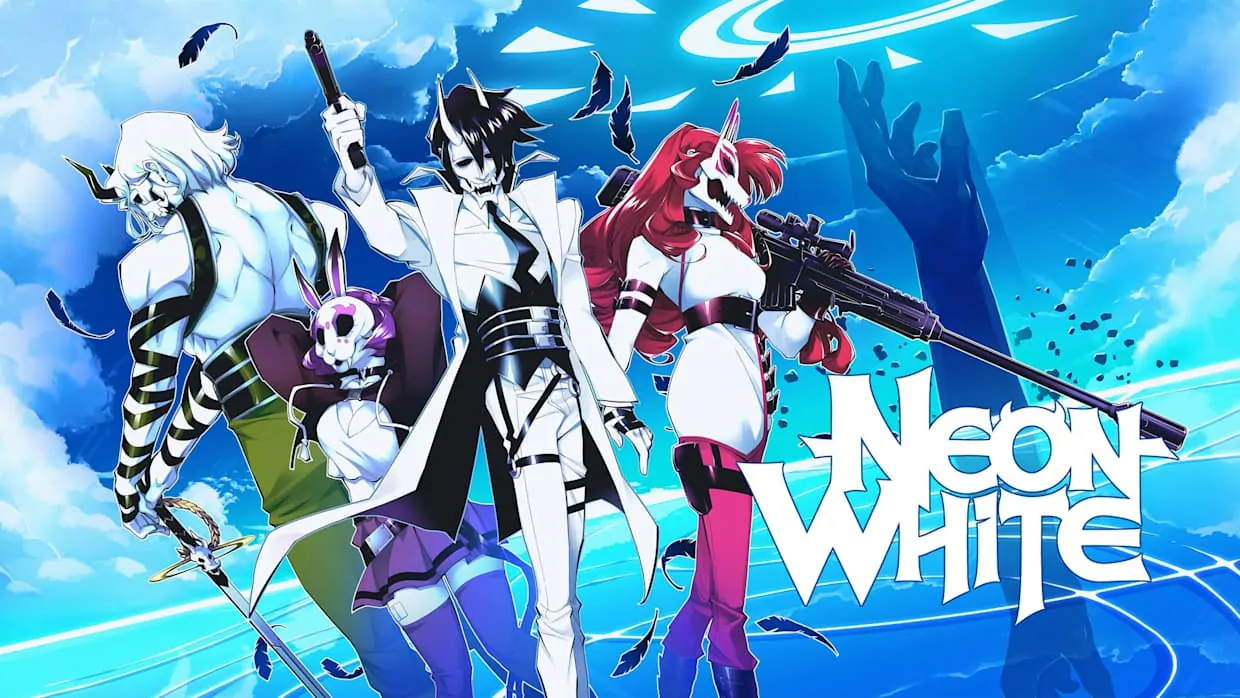 Neon White official Nintendo Switch banner