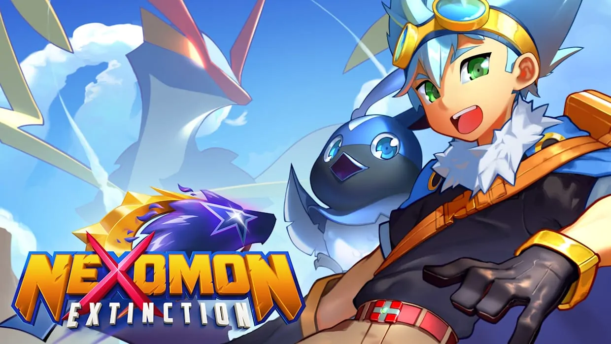 Nexomon Extinction official Nintendo Switch banner
