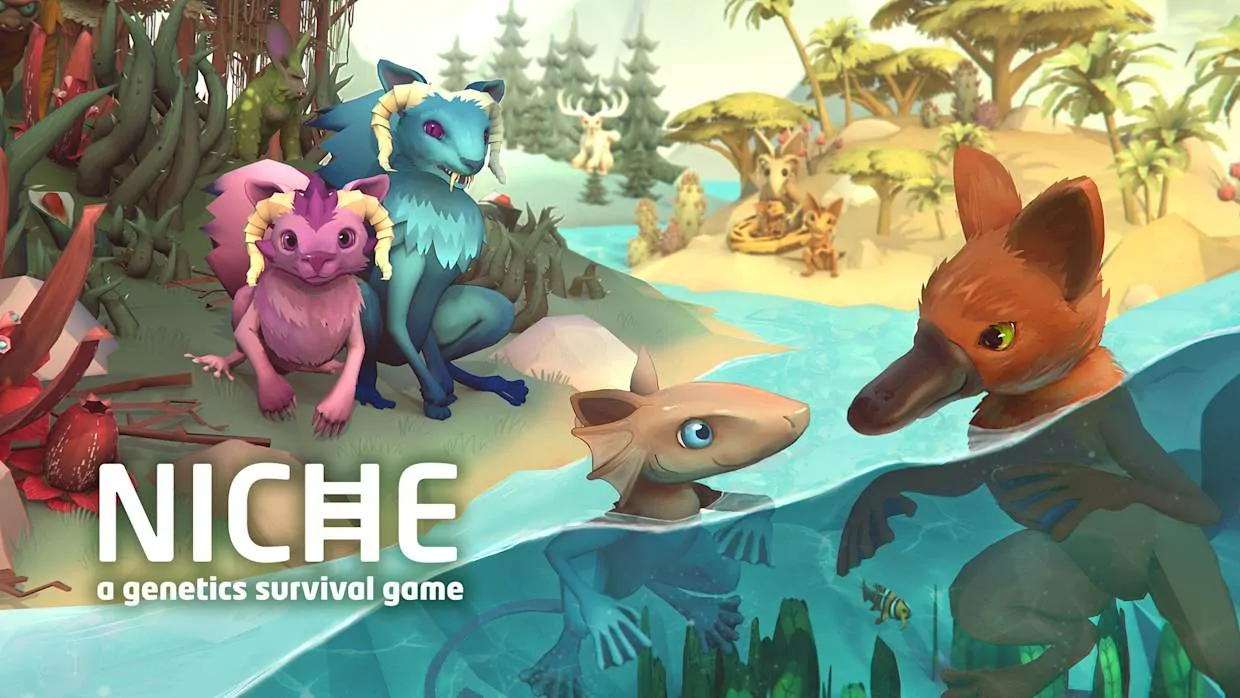 Niche - a genetics survival game official Nintendo Switch banner
