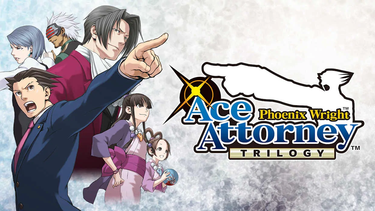 Phoenix Wright Ace Attorney Trilogy official Nintendo Switch banner