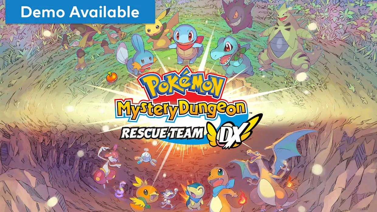 Pokemon Mystery Dungeon Rescue Team DX official Nintendo Switch banner