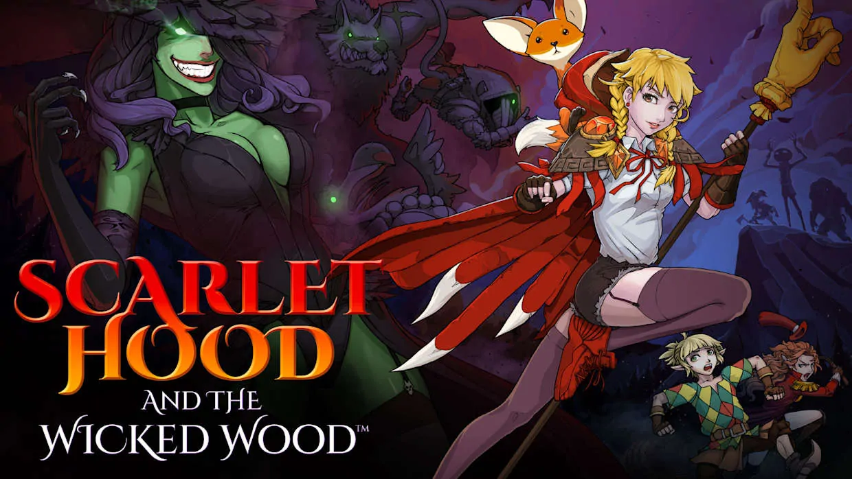 Scarlet Hood and the Wicked Wood official Nintendo Switch banner