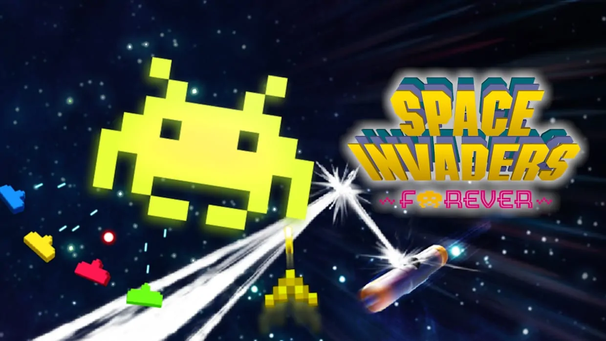SPACE INVADERS FOREVER official Nintendo Switch banner