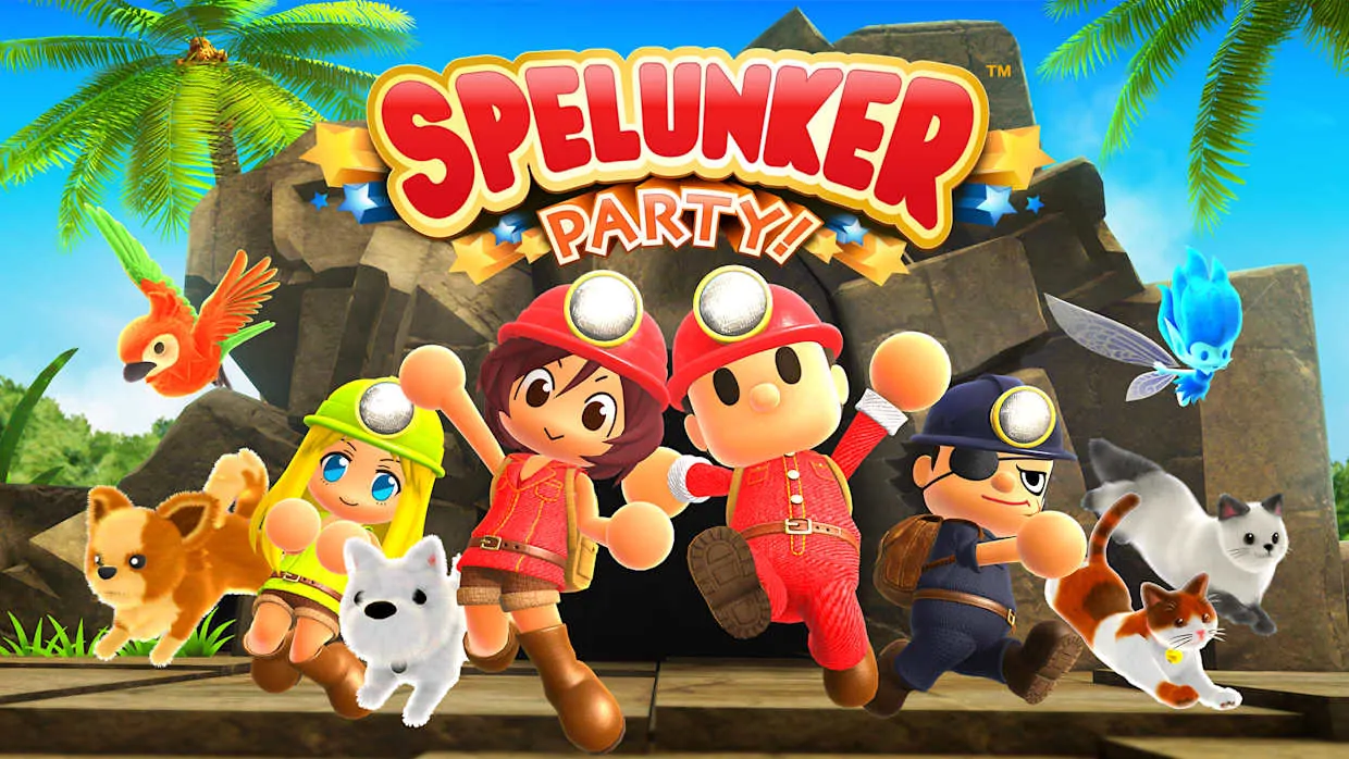 Spelunker Party official Nintendo Switch banner