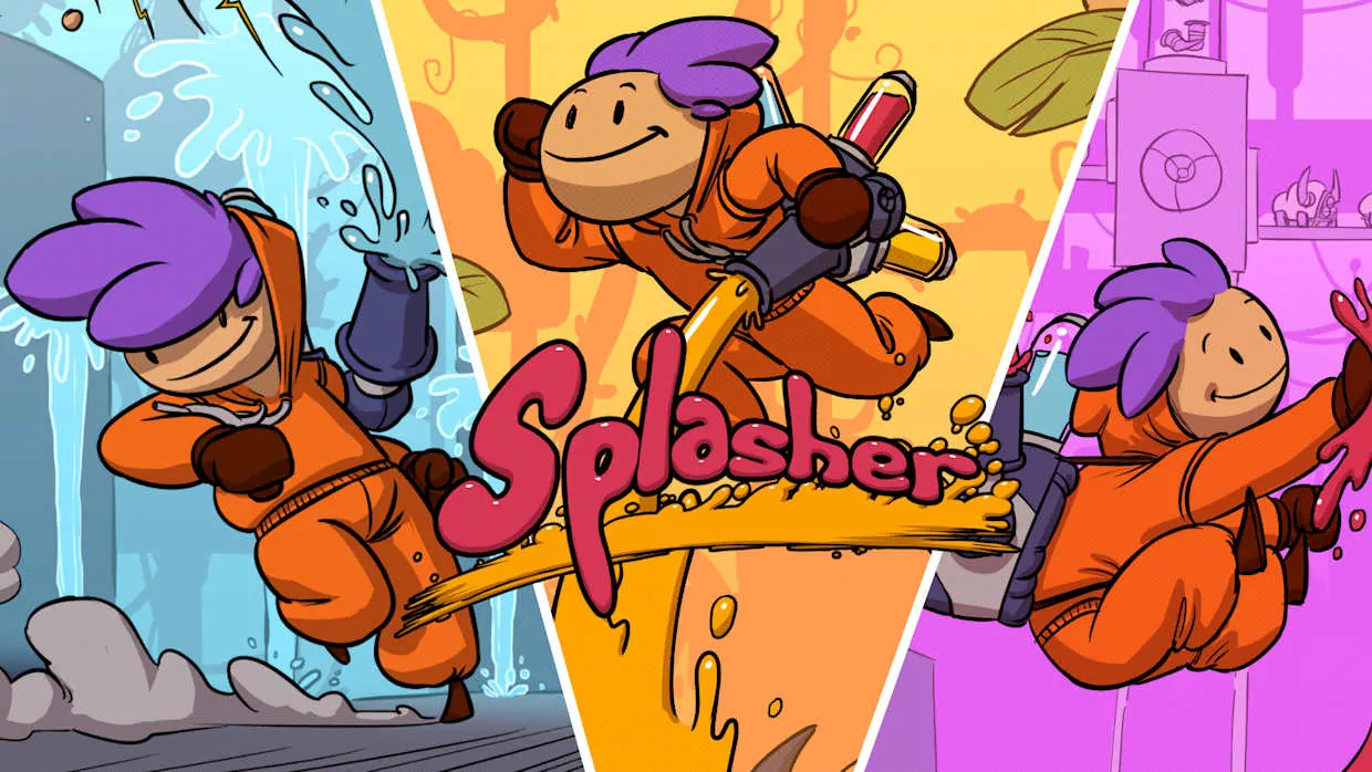 Splasher official Nintendo Switch banner