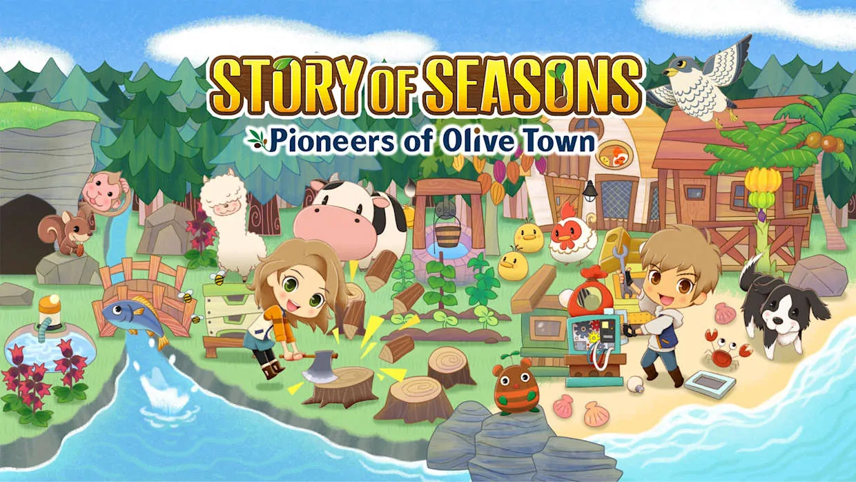 Story of Seasons Pioneers of Olive Town official Nintendo Switch banner