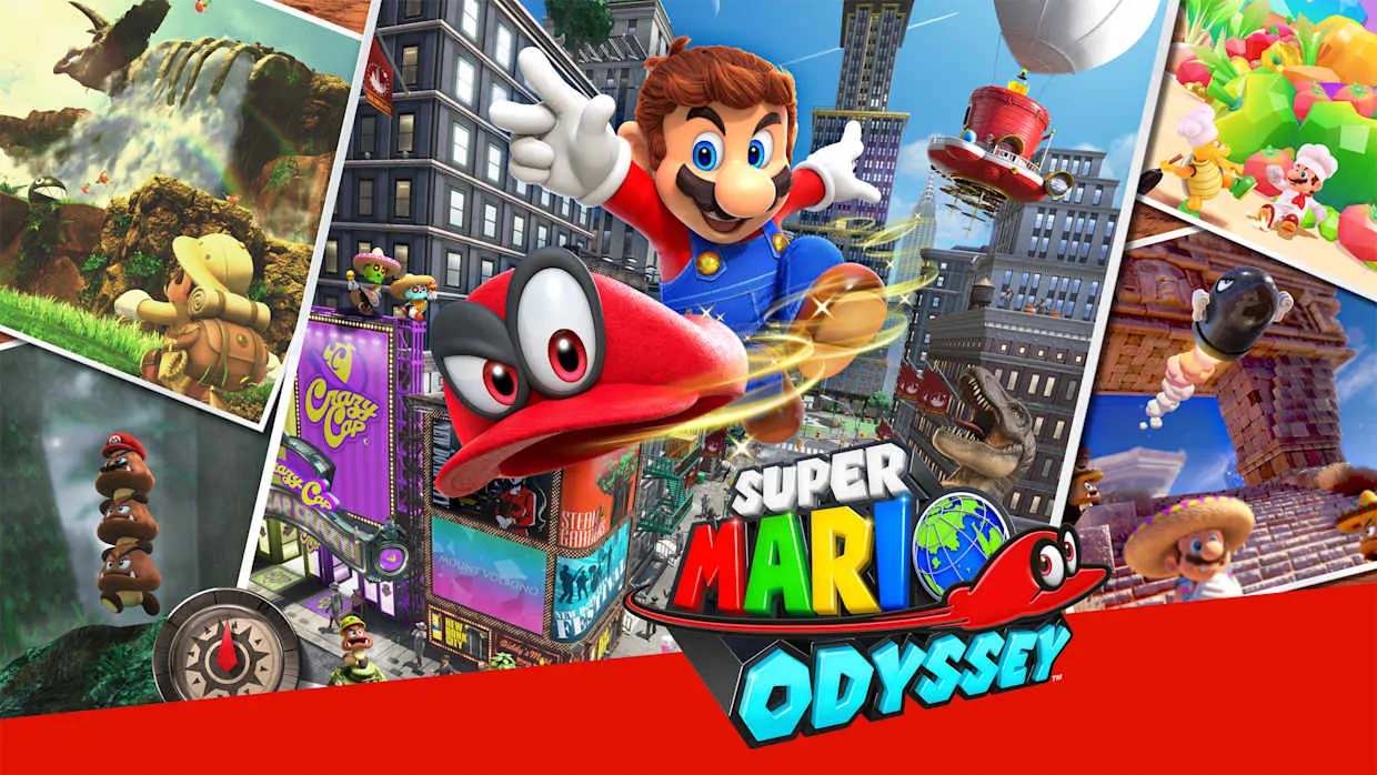 Super Mario Odyssey official Nintendo Switch banner