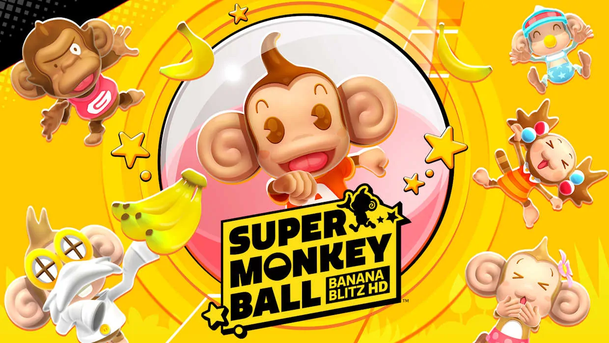Super Monkey Ball Banana Blitz HD official Nintendo Switch banner
