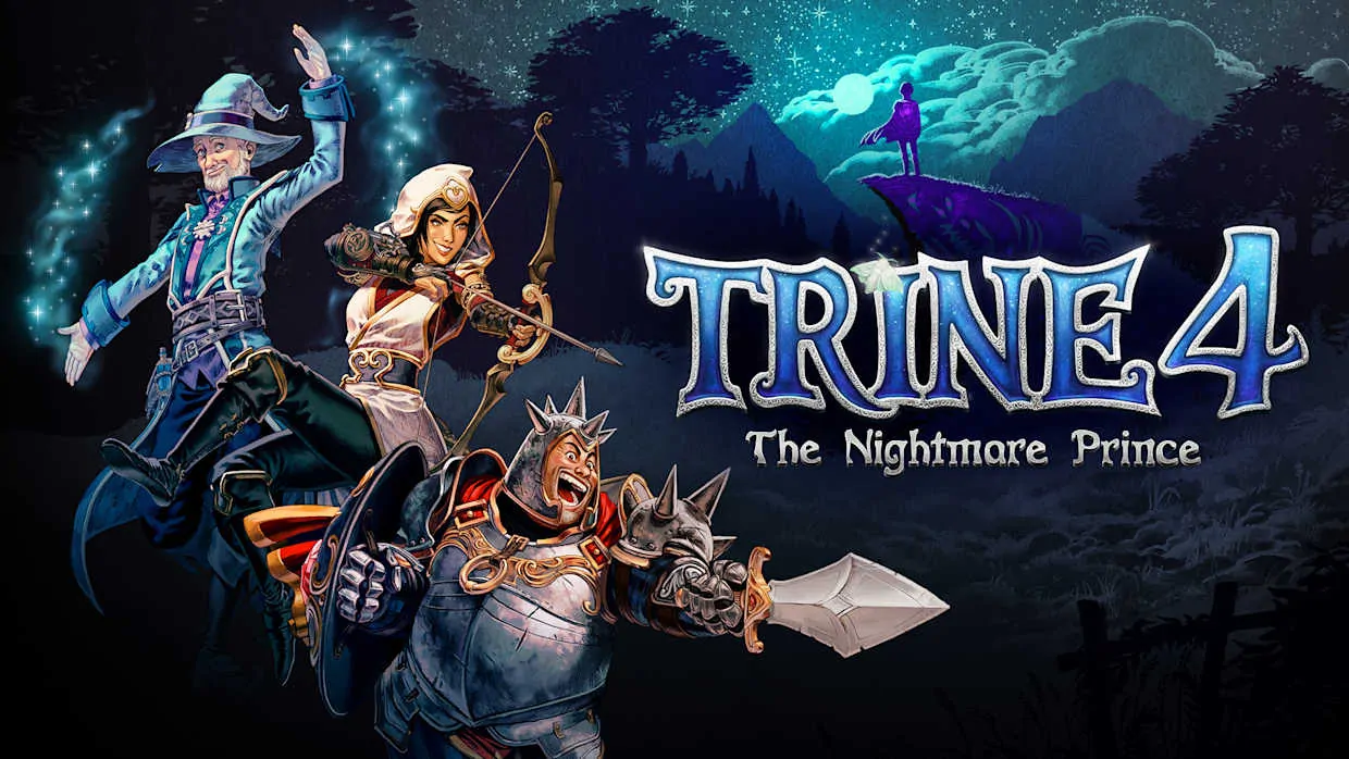 Trine 4 The Nightmare Prince official Nintendo Switch banner