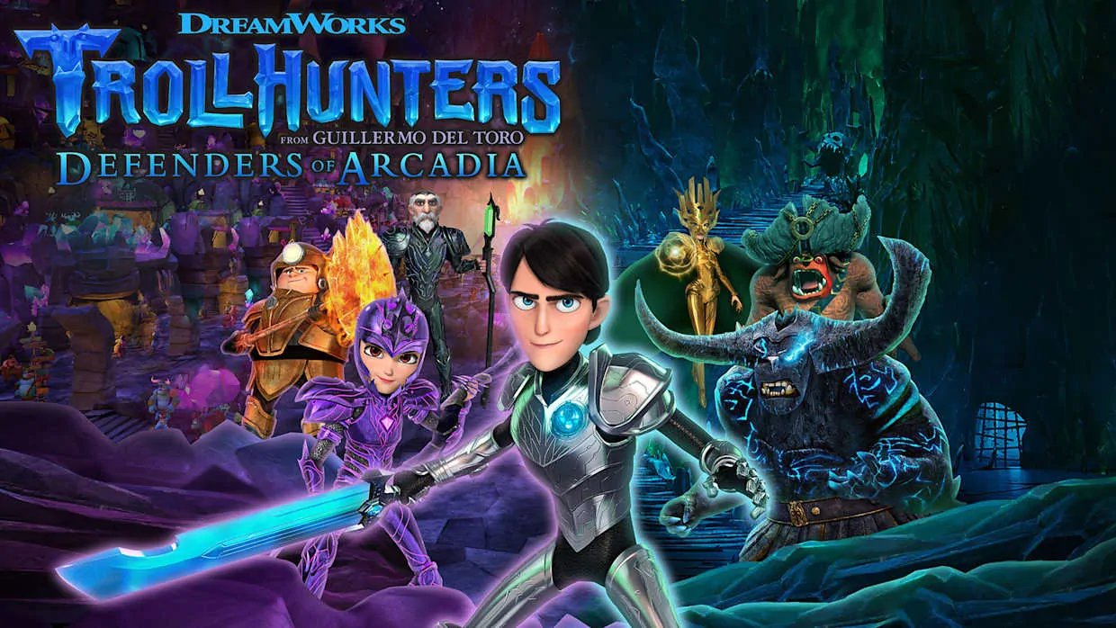 Trollhunters Defenders of Arcadia official Nintendo Switch banner