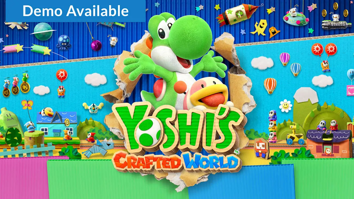 Yoshis Crafted World official Nintendo Switch banner